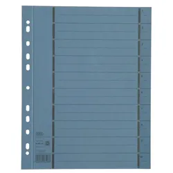Elba 400004665 Trennblätter mit Perforation - A4 Überbreite, blau, 100 Stück