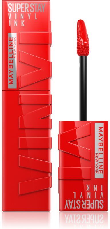 MAYBELLINE NEW YORK SuperStay Vinyl Ink langanhaltender flüssiger Lippenstift 25 RED HOT 4.2 ml