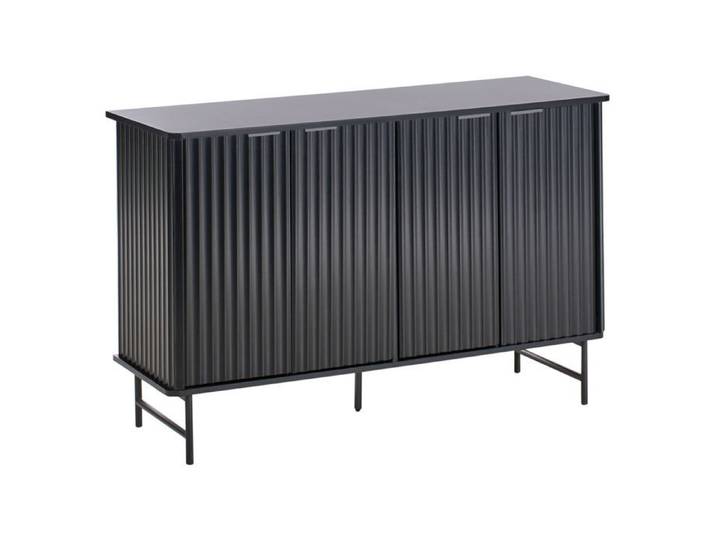 Commode 4 portes GLASTONBURY Noir