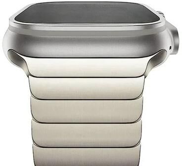 Uplift Essentials Titanium Edition Stainless Steel Bracelet For Apple Watch starlight 44 45mm
