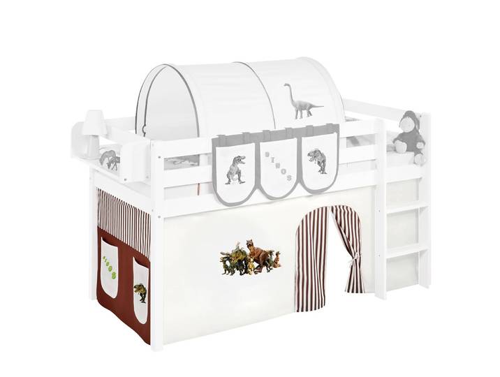 Rideaux Dinos 1 x 198 x 74cm Marron/Marron
