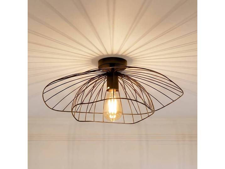 Deckenleuchte Mantar Opviq, dimmbar, schwarz, für Wohn- / Esszimmer, Metall, Modern