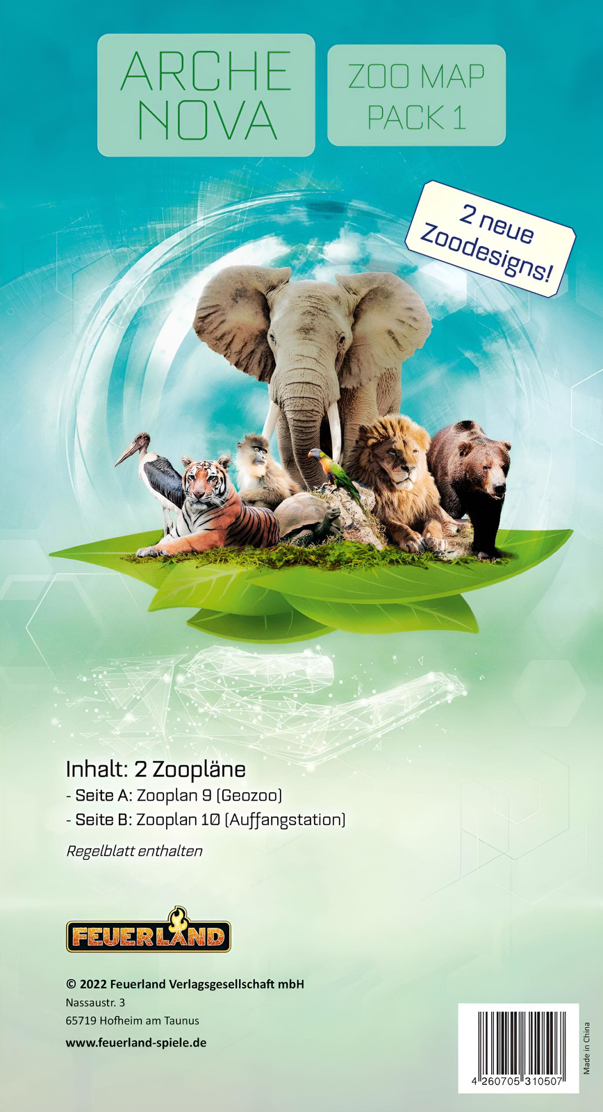Feuerland Spiele Arche Nova Kaartpakket 1 voor het dierenpark