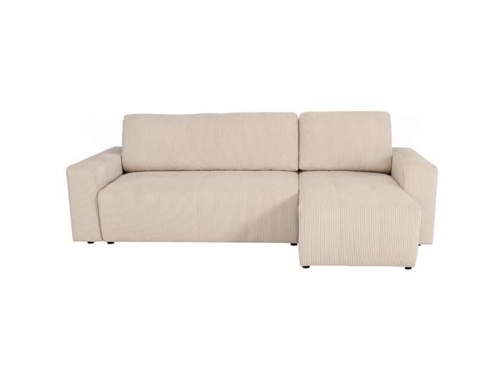 Xora Eckschlafsofa, Beige, 2-Sitzer, 248x146 cm, Wohnzimmer, Sofas & Couches, Schlafsofas, Schlafsofas mit Bettkasten