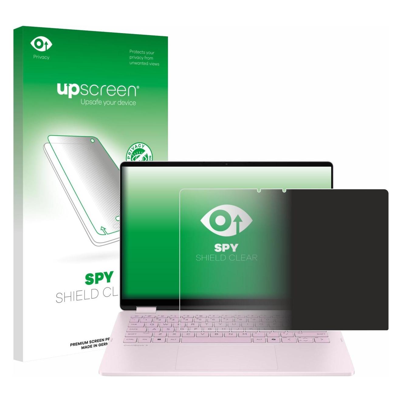 upscreen Sichtschutzfolie für HP OmniBook 5 Flip 14 14-fp0153ng Anti-Spy Privacy Folie Blaulicht-Schutz (14") (3561264)