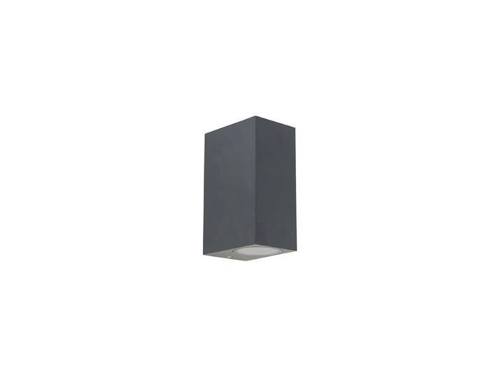Applique murale intelligente gris foncé IP44 avec 2 GU10 Wifi -