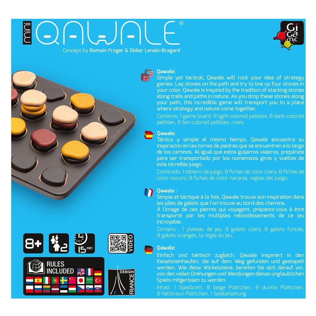 Gigamic Qawale mini (Deutsch, Englisch, Französisch, Italienisch, 2 Spieler) (GIGD2019)