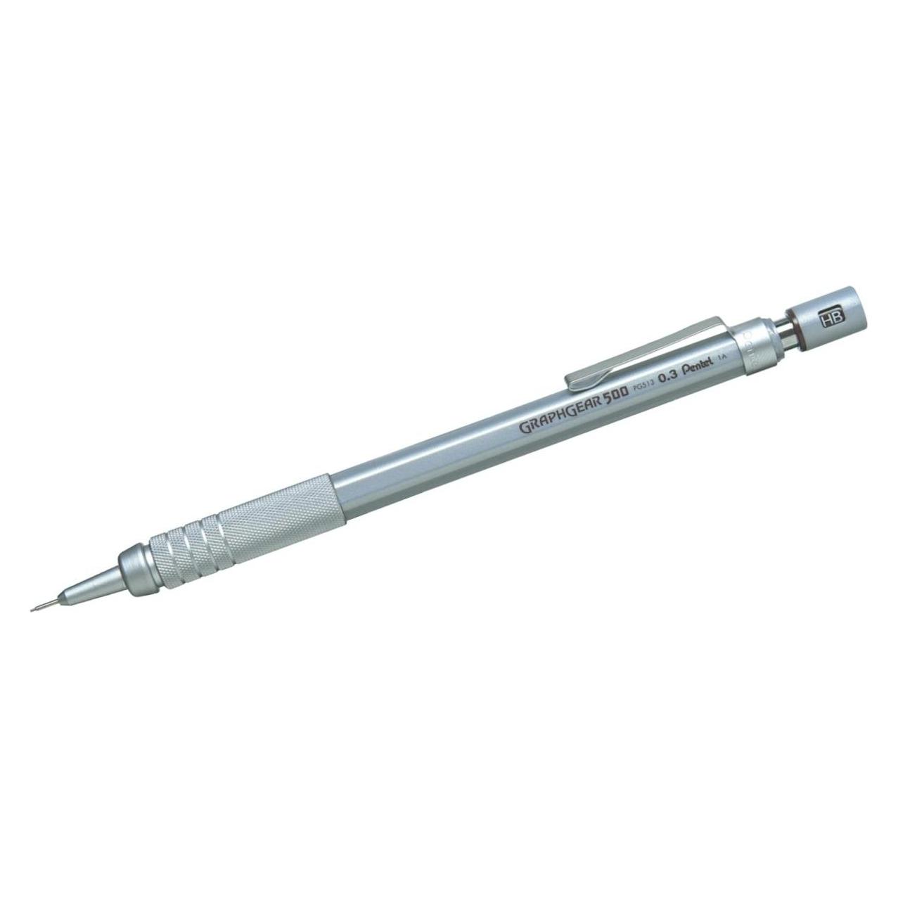 Pentel Druckbleistift GRAPHGEAR 500, Minenst"rke: 0,3 mm (0.30 mm, HB, 1x) (PG513-E)