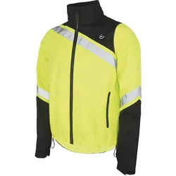 Wowow, Unisex, Velojacke, Wasser- und winddichte Regenjacke mit Reflexion und Fluoreszenz (3XL), Gelb