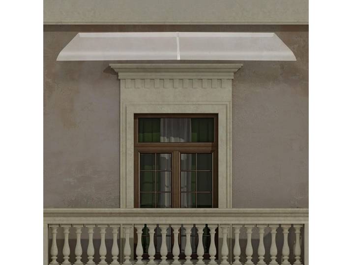 Auvent de fenêtre et de porte, auvent transparent, protection contre la pluie, auvent de patio pour portes et fenêtres avant et arrière (transparent)