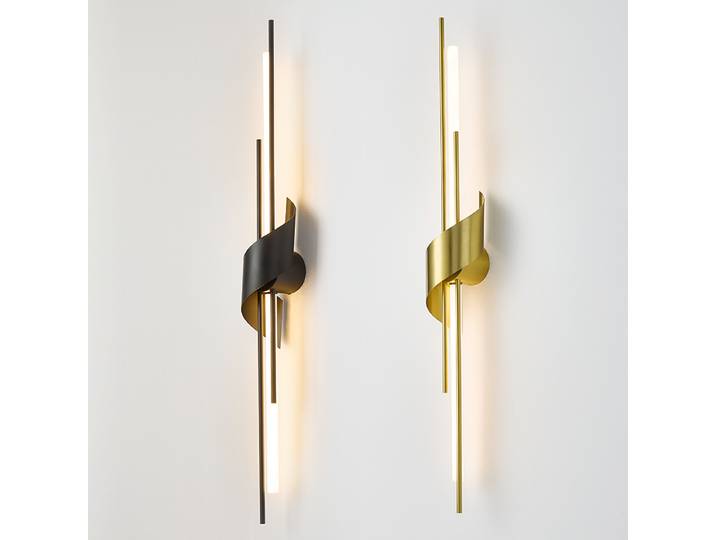 Applique murale minimaliste longue et élancée pour chambre, salon, couloir, allée, chevet – Luminaire mural de luxe design