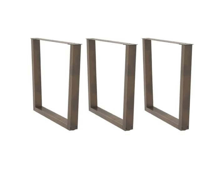 hliofuir 3er Set Esstischbeine V-Form Stahl 90x73 cm Fuer Esstisch Robuste Tischkufen aus pulverbeschichtetem Stahl mit verstellbaren Fuessen fuer Esszimmer und Arbeitszimmer.