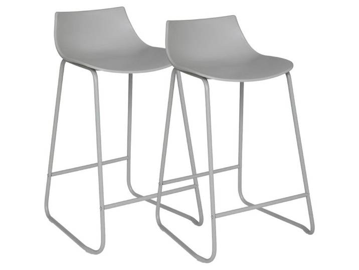 Lot de 2 tabourets bar Design  Otac  Atmosphera - 47x48 5x82 - Gris