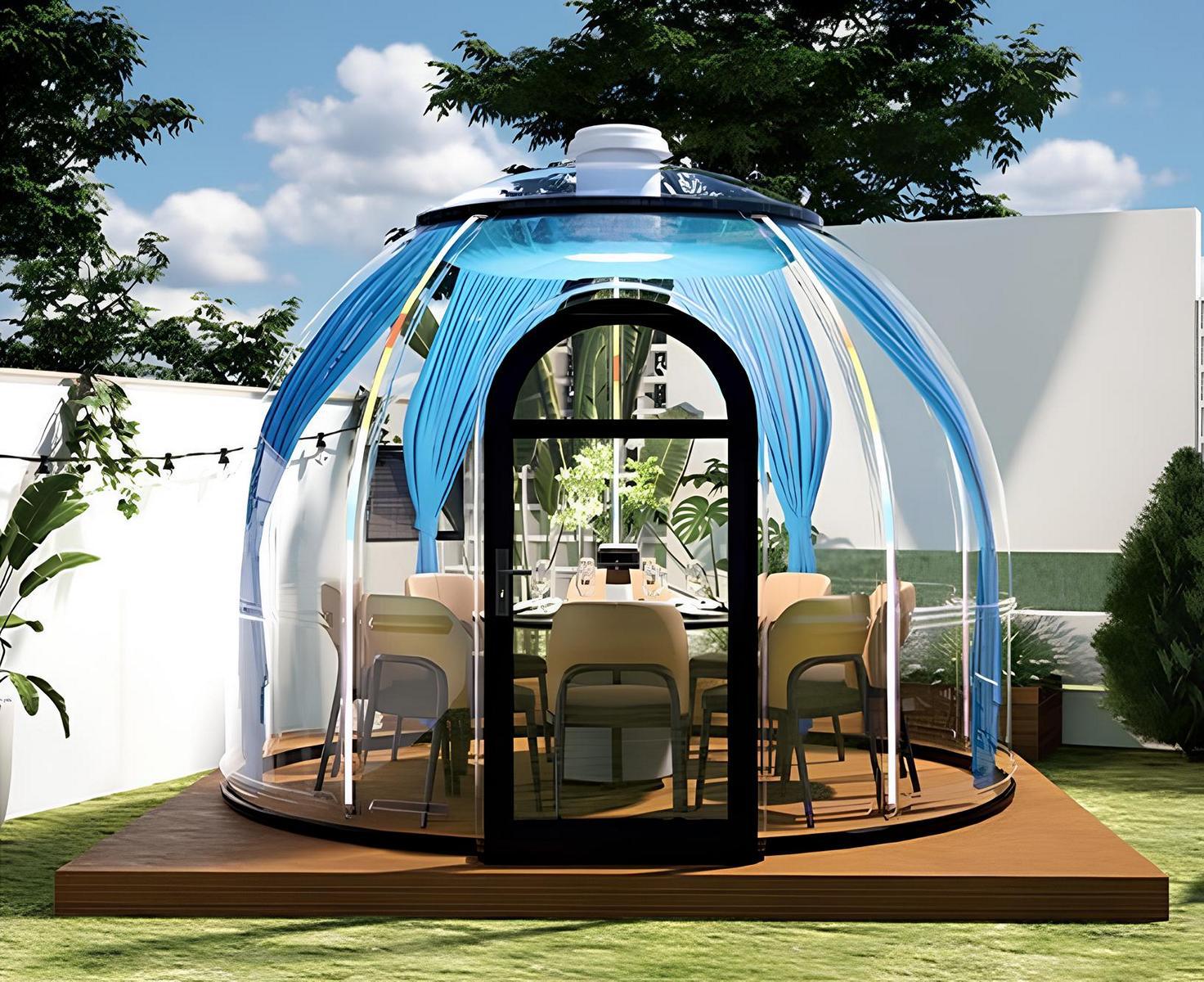 Schlagfester Pavillon mit UV-Schutz für 8-10 Personen Moderne Gartenpavillon