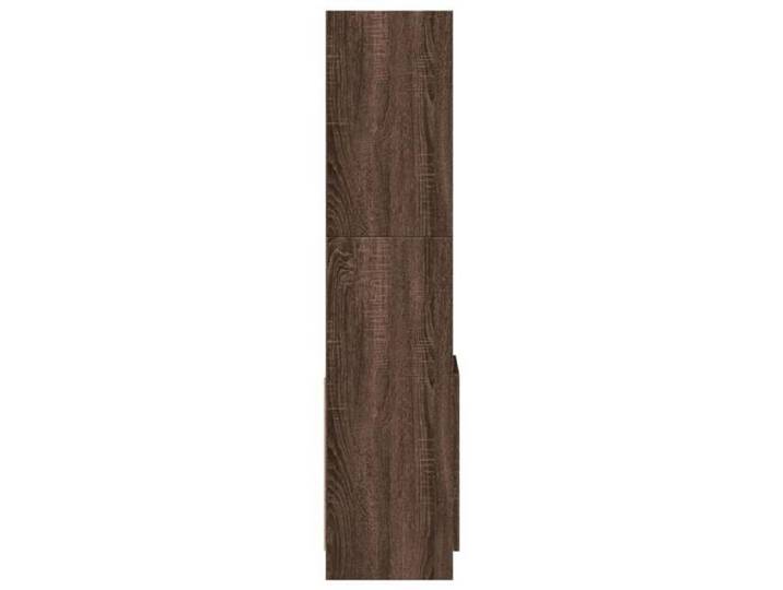 Bibliothèque SOLOMOON CHIC Buffet haut - pour salon - chêne marron 92x33x140 cm bois d'ingénierie BB125