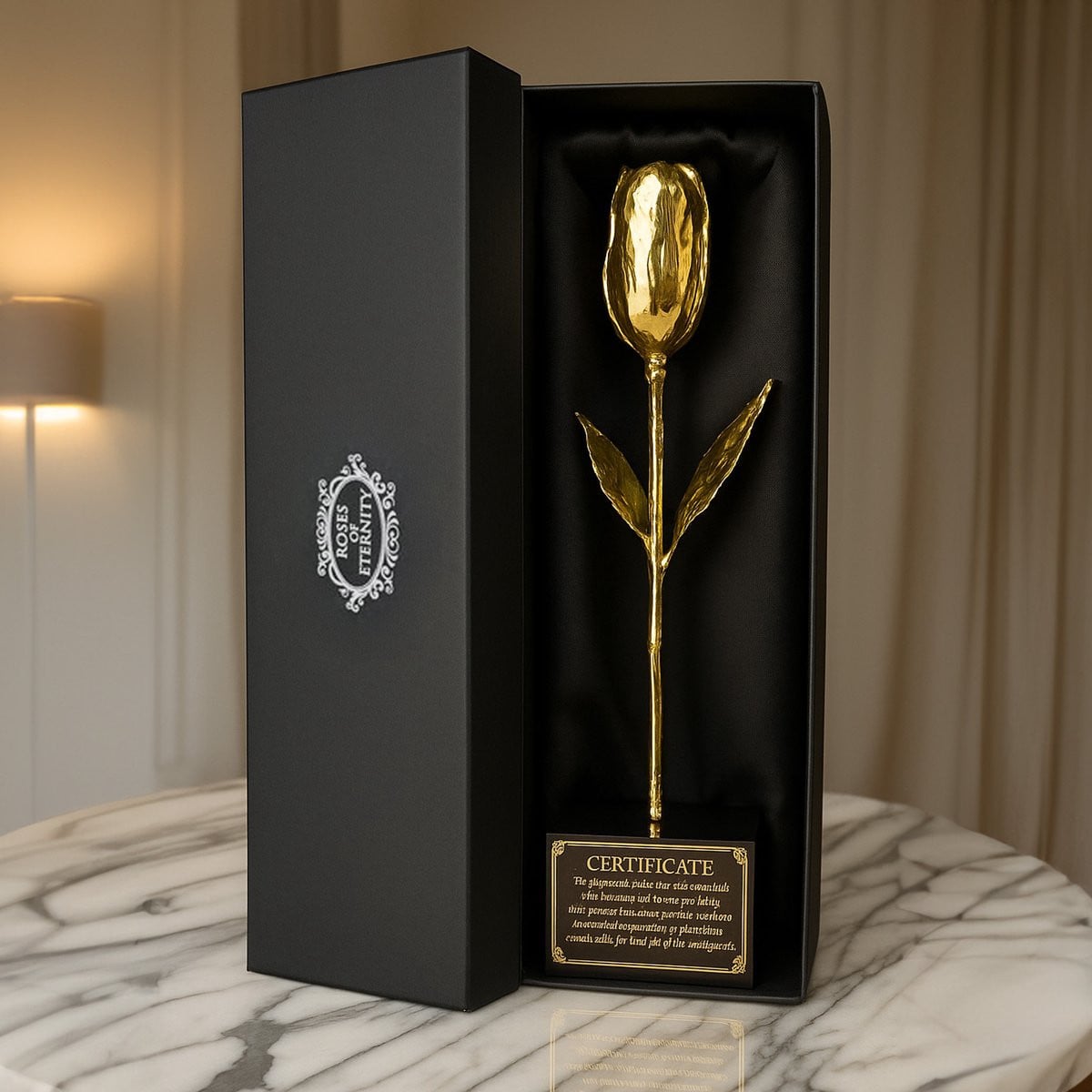 Roses of Eternity 24K Gouden Tulp Luxe Kunstbloem