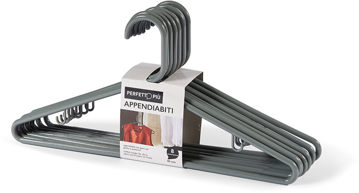Perfetto 15511 kleerhangers Grijs