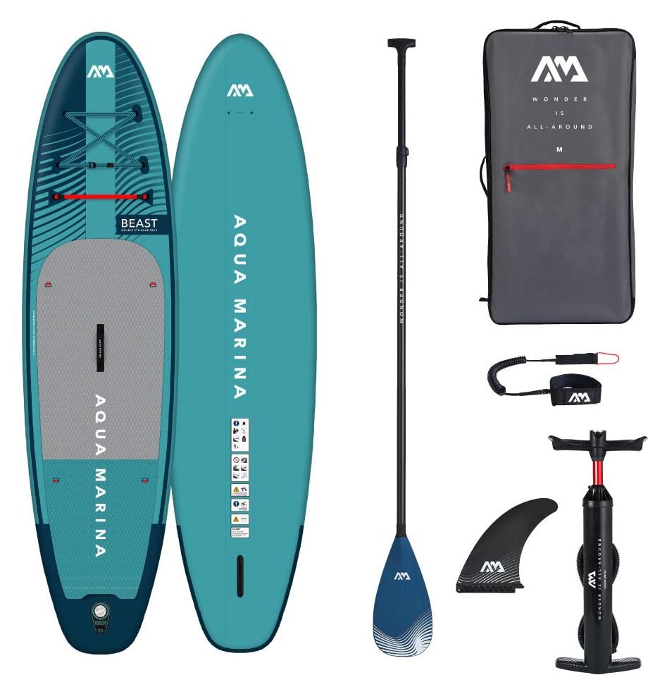 SUP-Stand-Up-Paddleboard - 320 cm - Aufblasbar - Mit Zubehör - Rot