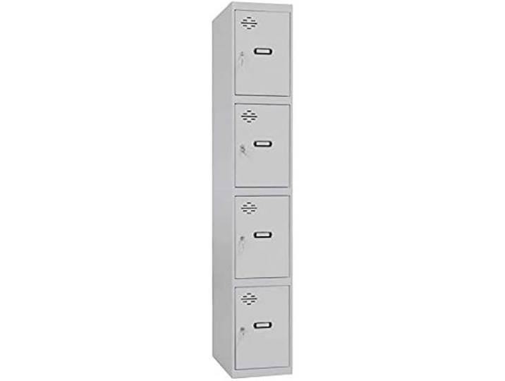 casier Simon Rack Métal Gris clair 4 compartiments (180 x 30 x 50 cm)
