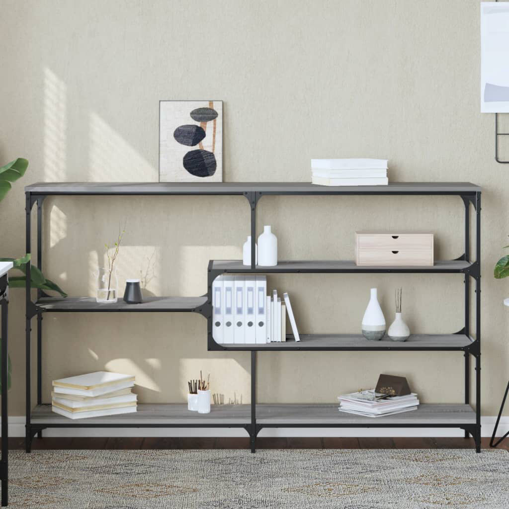 vidaXL Console Table Grey Sonoma 95cm H x 160cm W x 32cm D