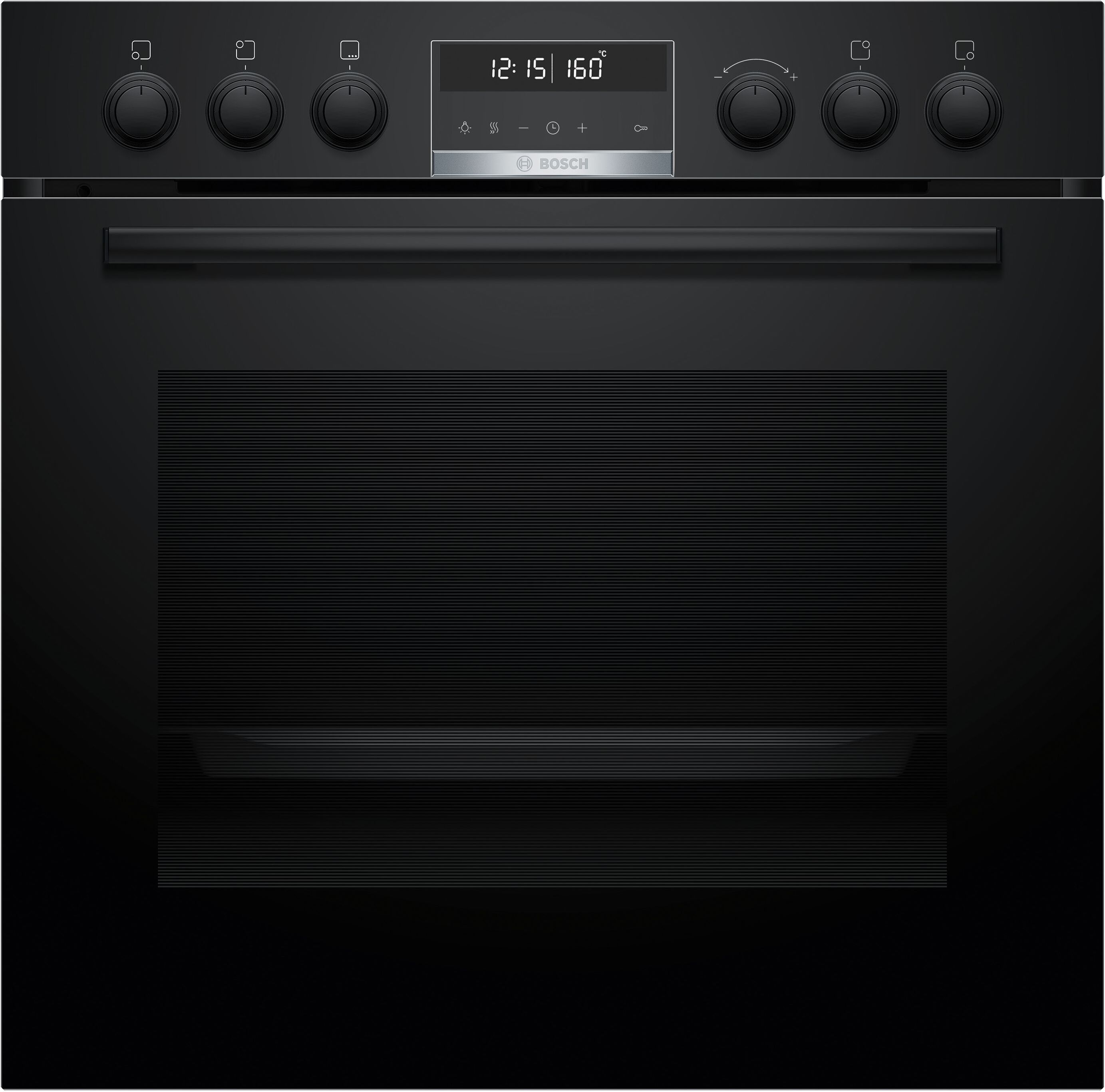 Bosch HEB578BB4 + NIF645CB5E, Zonen-Induktionskochfeld, 4 Zone(n), Glaskeramik, Schwarz, Touchsteuerung, 58,3 cm