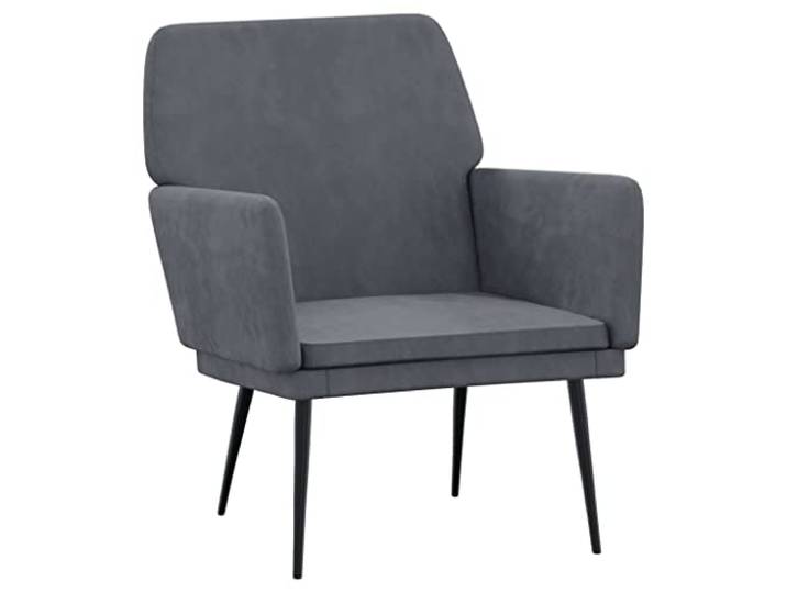 Heofavd Relaxsessel Dunkelgrau Samt 62x79x79 cm Polstersessel