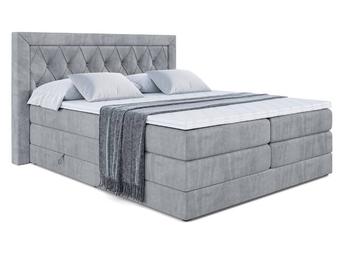 Boxspringbett NOEL KING 160x200 cm Grau - Casablanca 2314