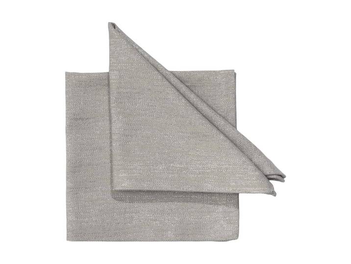 Stoffserviette PICHLER Eric 40 cm x 40 cm, 6 Stück , grau (betonfarbe), B:40cm L:40cm, Servietten, Stoffserviette