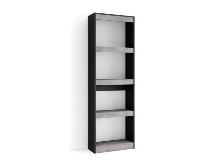 Bibliothèque effet bois ciment 60x186x25cm