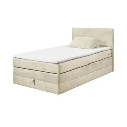 Boxspringbett   ¦ creme ¦ Maße (cm): B: 121 H: 107 T: 209.0