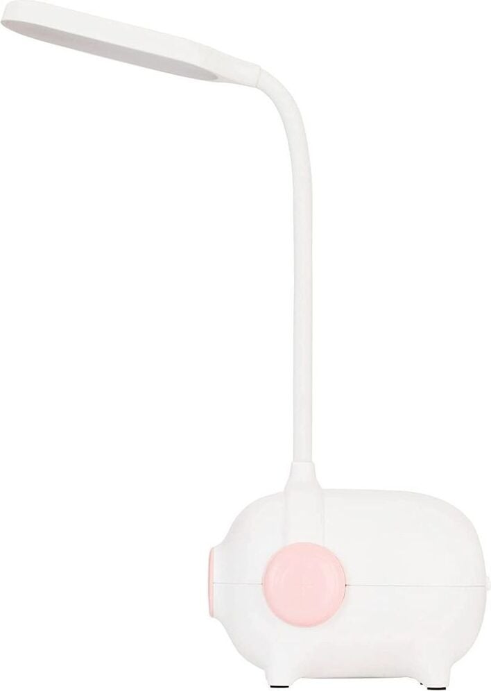 Paulmann Pauleen oplaadbare LED bureaulamp Sweet Little Pig, wit/roze, dimbaar, 5W