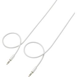 SpeaKa Professional SP-7870696 Klinke Audio Anschlusskabel [1x Klinkenstecker 3.5 mm - 1x Klinkenstecker 3.5 mm] 1.50 m Weiß SuperSoft-Ummantelung