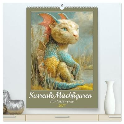 Surreale Mischfiguren - Fantasiewerke (hochwertiger Premium Wandkalender 2027 DIN A2 hoch), Kunstdruck in Hochglanz