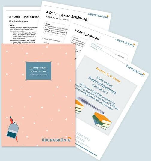Harald Mahl - Deutsch, 5. & 6. Klasse: Wiederholungen zur Rechtschreibung - Teil 2: Deutsch, 5. & 6. Klasse, Aufgabenmappe für die Sekundarstufe - Preis vom 09.10.2026 07:28:09 h