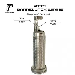 Pure Tone Multi Contact Output Jack Barrel Nickel - Buchse