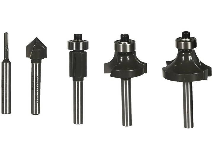 Fräser-Set RYOBI Fräserset RAKRBS5 , silber, Stahl, Fräsköpfe, Fräser-Set