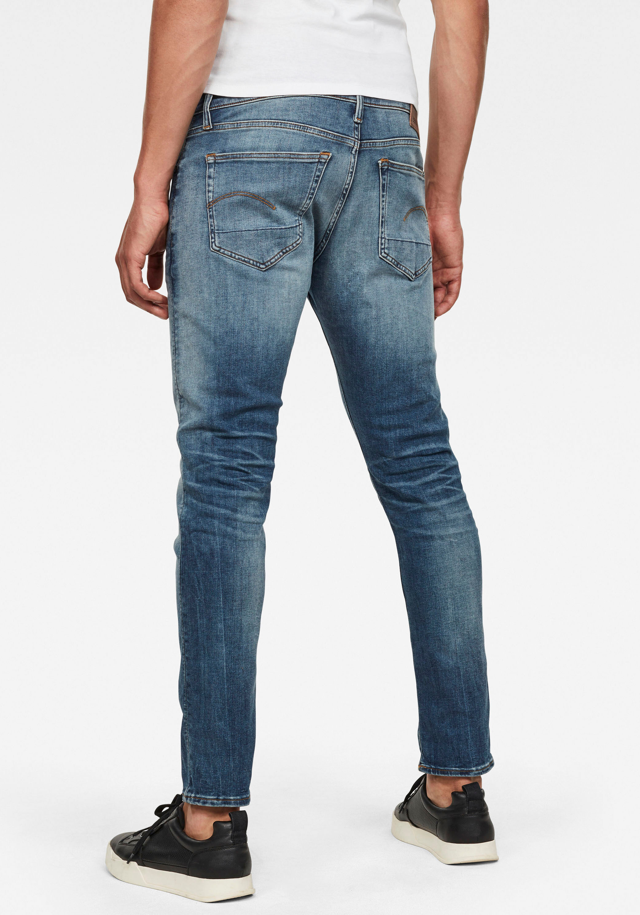 G-STAR "3301 Slim" mit toller Waschung und Elasthan vintage 36, Länge 36