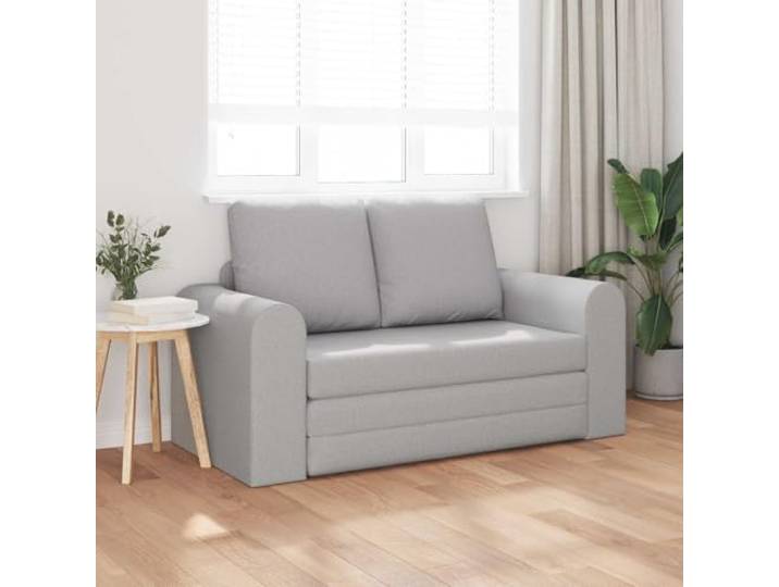 KTHLBRH Schlafsofa Wolkengrau 148 x 71 x 83 cm Stoff Manueller Mechanismus, flache Armlehnen, Metallgestell, Bezug aus Polyester