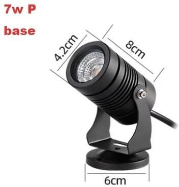 Uplift Essentials Outdoor Waterproof LED Garden Spotlights 7w Base P dc12v blue