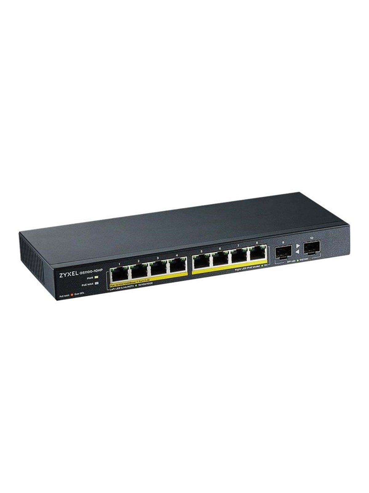 ZyXEL GS1100-10HP 8-port GbE Unmanaged Switch + 2x Gigabit SFP