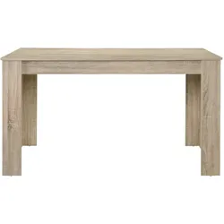 Esstisch Nora für 6 Personen 140x90x77 cm Eiche hell [en.casa]