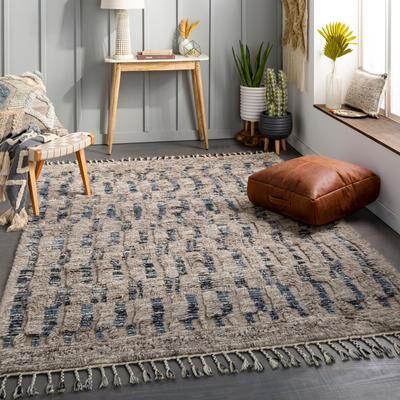 Livabliss Onan Handmade Bohemian Textured Wool Area Rug