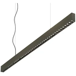 Ideal Lux LED Pendelleuchte OFFICE, 30W, 3000K, 2800lm, IP20, höhenverstellbar, schwarz IDEA-271187