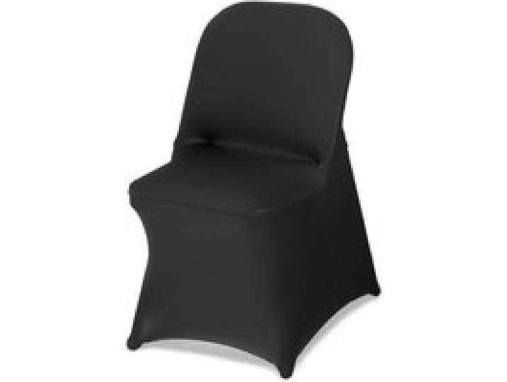 VEVOR Stuhlhussen Stuhlbezug Stretch 150 Stk. waschbarer & abnehmbarer Stuhlüberzug aus Polyester-Spandex für Hochzeitsfeiern Esszimmerbankette, passend für Klappstühle (45 x 46 x 77 cm) Schwarz