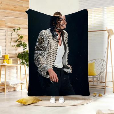 Shop Station Michael Jackson Blanket Soft Flannel Throw Blanket Lightweight Summer Fleece For Home & Travel b 29.53 39.37 In