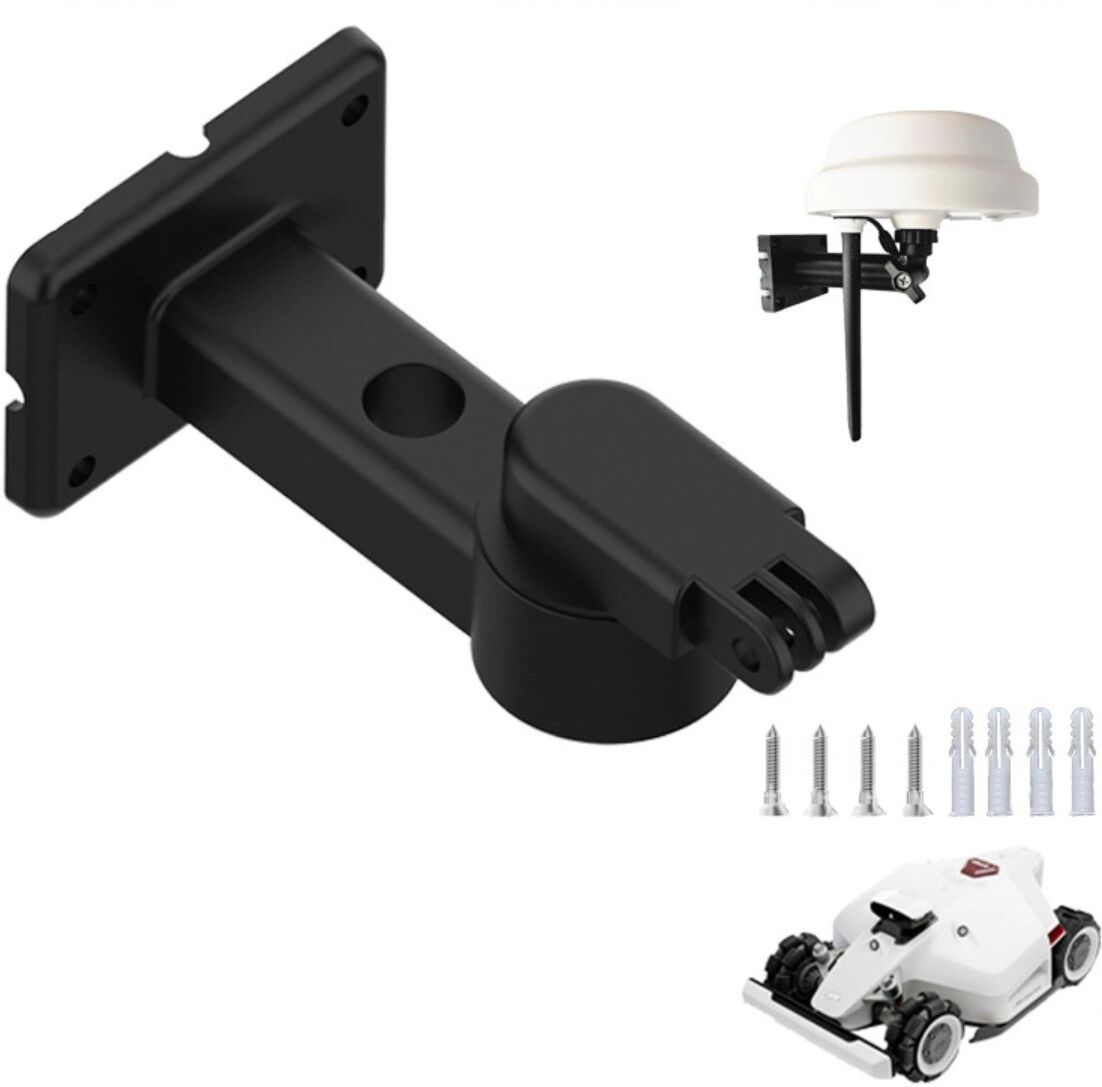 INF Support mural RIS-YL-01 en nylon pour antenne RTK – installation extérieure, compatible avec Mammotion Mini Robotic