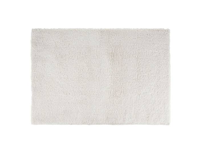 Tapis shaggy en bouclettes blanches, 160x230 cm