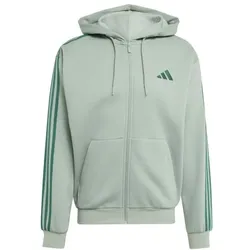 adidas Essentials Three Stripes Fleece Kapuzenjacke Herren - silg