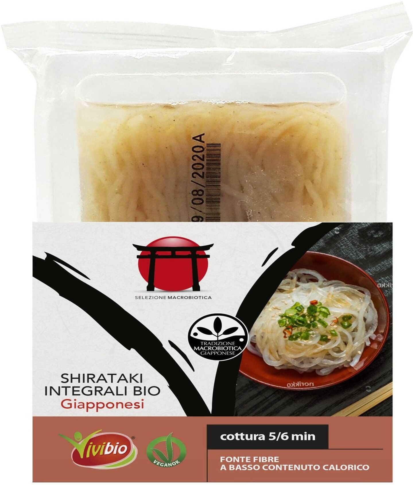 VIVIBIO Shirataki Integrali Bio Giapponesi 150 Grammi 