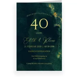 Einladungskarte Hochzeitstag: Unsere Jahre mit Foto
